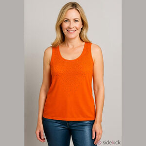 Calvin Klein Orange Women's Large Tank Top